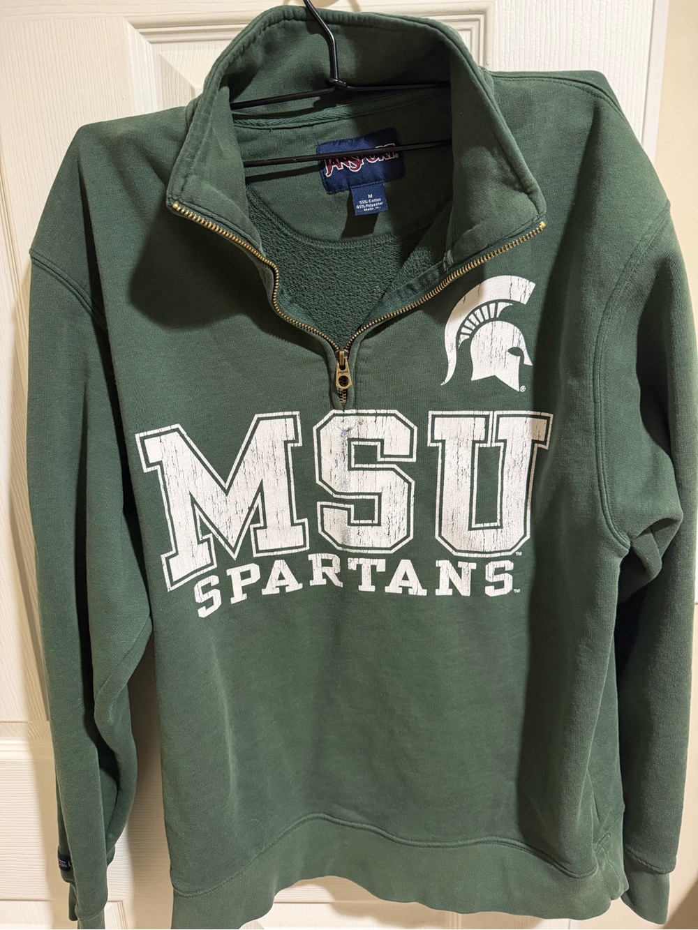 Jansport Green MSU Spartans Quarter-Zip Pullover